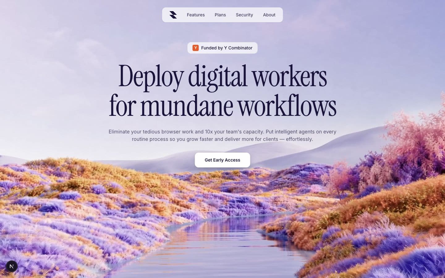 Landing page mockup used for responsive conversion