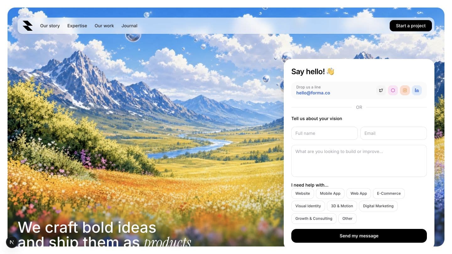 Responsive sections on tablet and mobile states