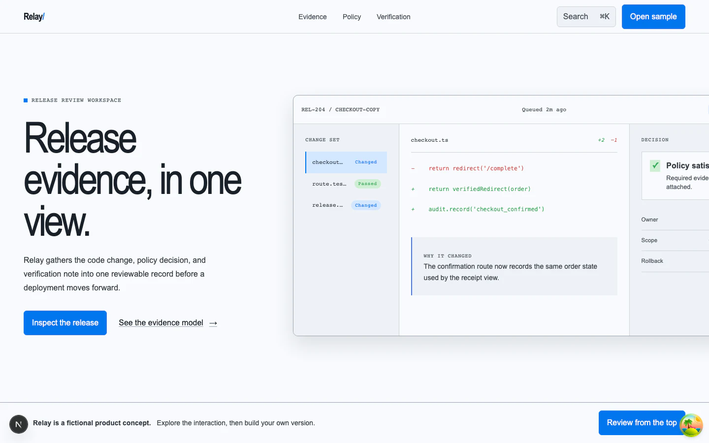 Preview of Relay — Release Workbench